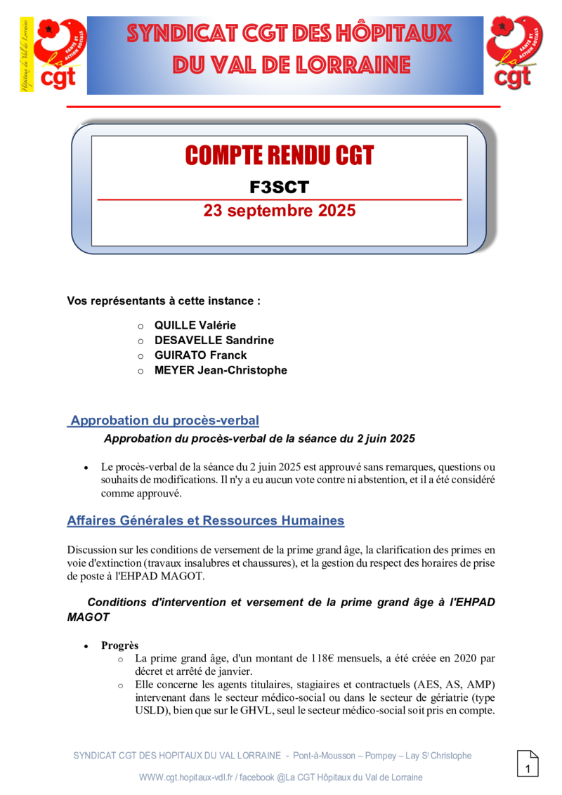 CR F3SCT septembre 2025